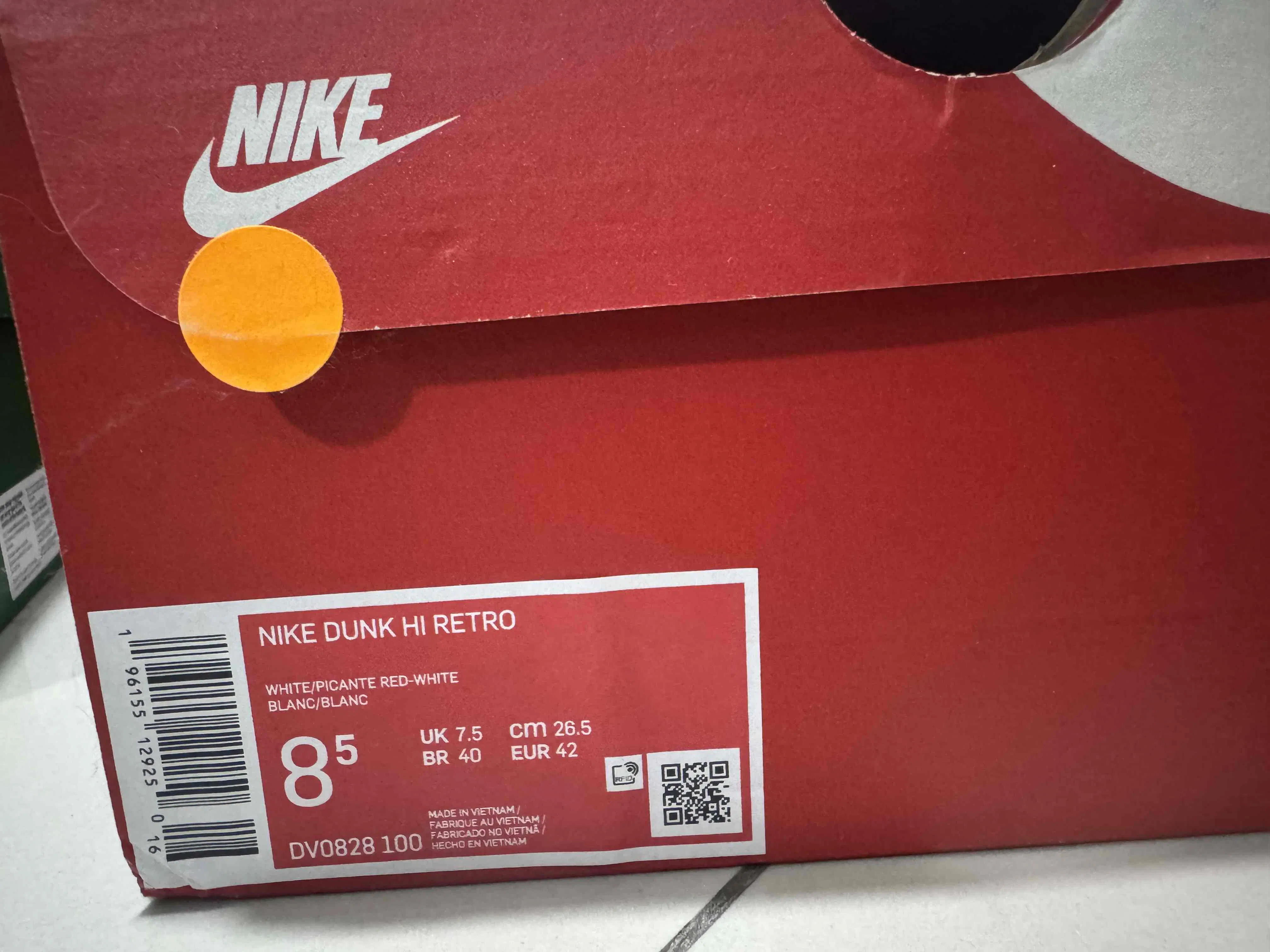 Nike Dunk High 'Picante Red' DV0828-100 Nike Dunk High 'Picante Red' DV0828-100